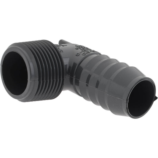 Value Collection 1413-010 Barbed Tube Elbow 1" Barbs, 1" MIPT