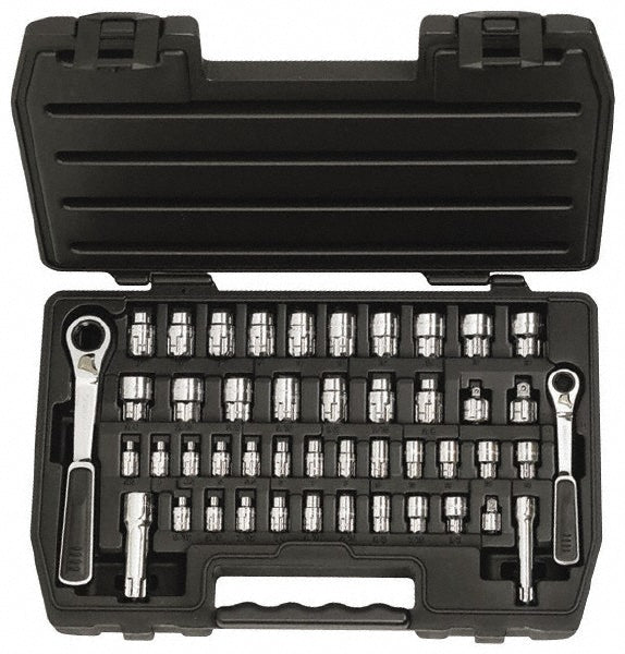 GEARWRENCH 8946 Standard Socket Set 46 Pc, 1/4"3/8" Drive, 5/32 to 3/4" Socket