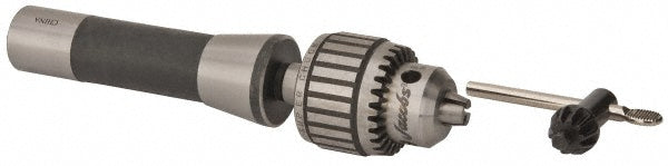 Jacobs 812N JT2, 0 to 1/4" Capacity, Tapered Mount Drill Chuck