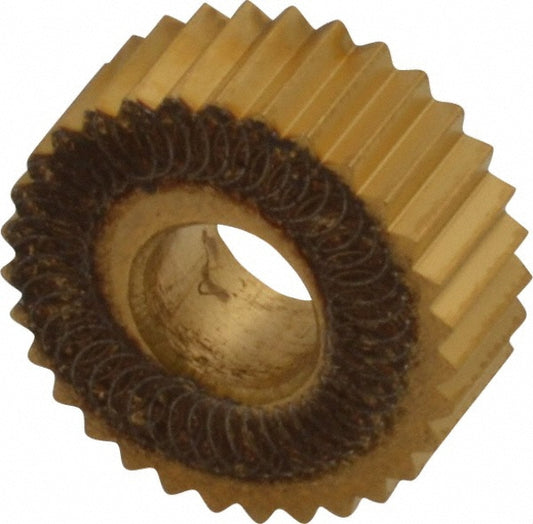 Dorian Tool 73310124504 Standard Knurl Wheel 1/2" Dia, 90 &deg Tooth Angle, 20 TPI, Straight, High Speed Steel