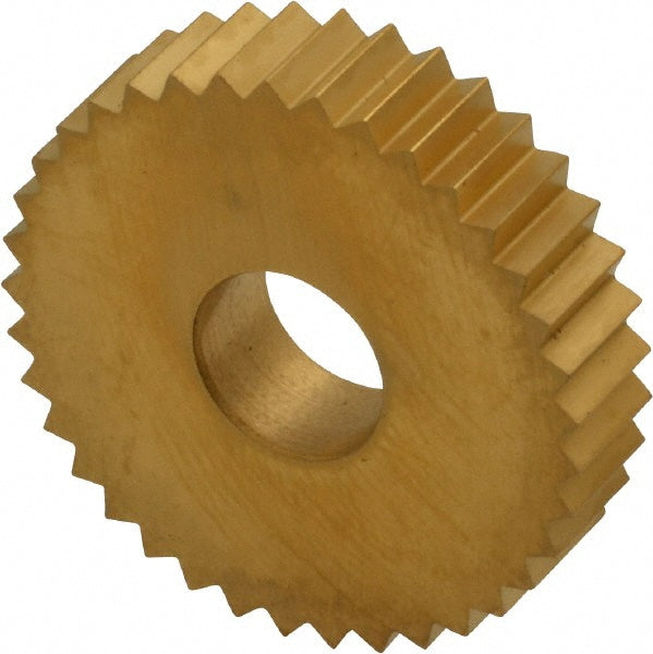Dorian Tool 73310125306 Standard Knurl Wheel 1" Dia, 90 &deg Tooth Angle, 12 TPI, Straight, Cobalt