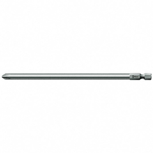 Wera 05059802001 Power Screwdriver Bit #3 Phillips, PH3 Speciality Point Size, 1/4" Hex Drive
