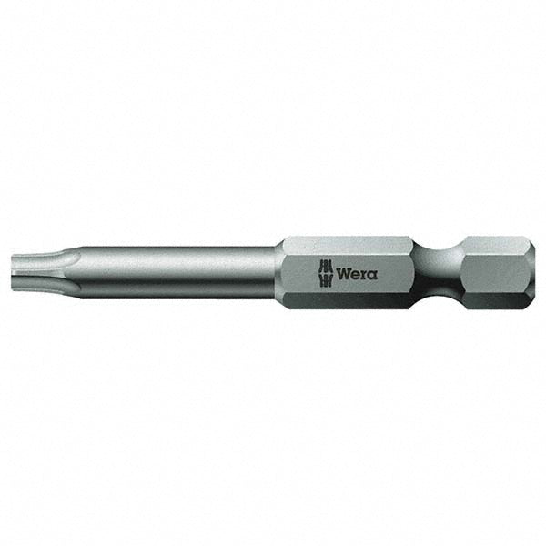 Wera 05060132001 Power Screwdriver Bit T10 Torx, TX10 Speciality Point Size, 1/4" Hex Drive