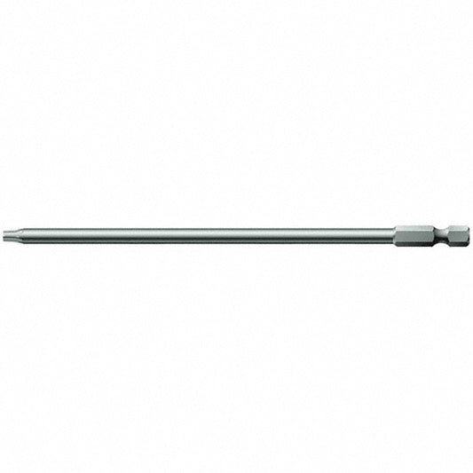 Wera 05060196001 Power Screwdriver Bit T10 Torx, TX10 Speciality Point Size, 1/4" Hex Drive
