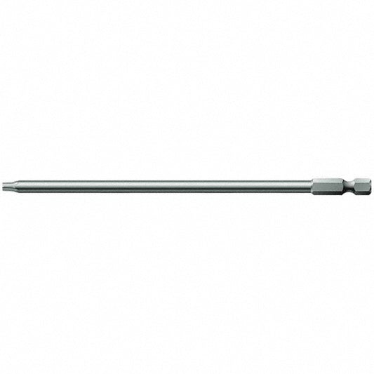 Wera 05060197001 Power Screwdriver Bit T15 Torx, TX15 Speciality Point Size, 1/4" Hex Drive