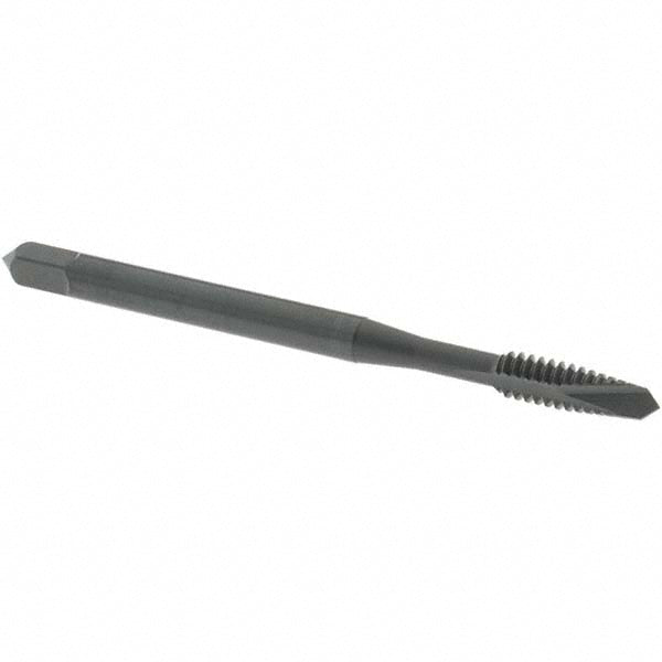 OSG 1212401 Spiral Point Tap #6-32 UNC, 2 Flutes, Plug Chamfer, 2B Class of Fit, HSS, Steam Oxide Coated