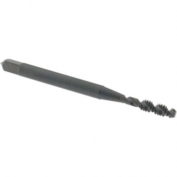 OSG 1406501 Spiral Flute Tap #4-40, UNC, 2 Flute, Bottoming Chamfer, 2B/3B Class of Fit, High-Speed Steel, Oxide Finish