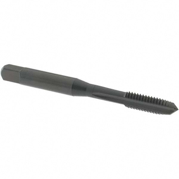 OSG 1608107 Straight Flute Tap M6x1 Metric Coarse, 3 Flute, Plug Chamfer, 6H Class of Fit, High-Speed Steel, Nitride & Oxide Finish