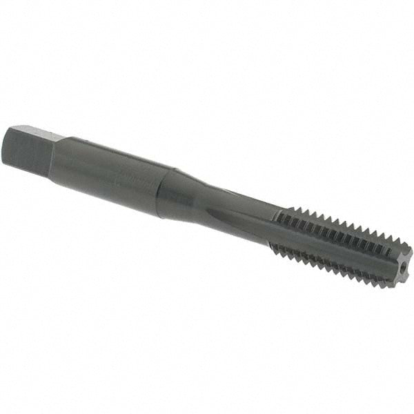 OSG 1608407 Straight Flute Tap M8x1.25 Metric Coarse, 4 Flute, Bottoming Chamfer, 6H Class of Fit, High-Speed Steel, Nitride & Oxide Finish