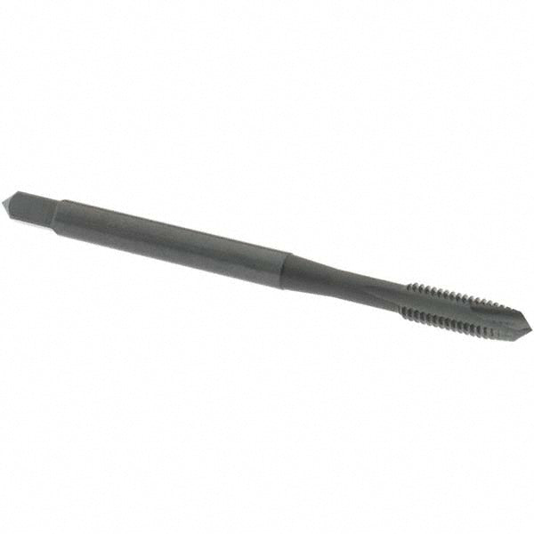 OSG 1982201 Spiral Point Tap M3.5x0.6 Metric, 2 Flutes, Plug Chamfer, 6H Class of Fit, HSS, Steam Oxide Coated