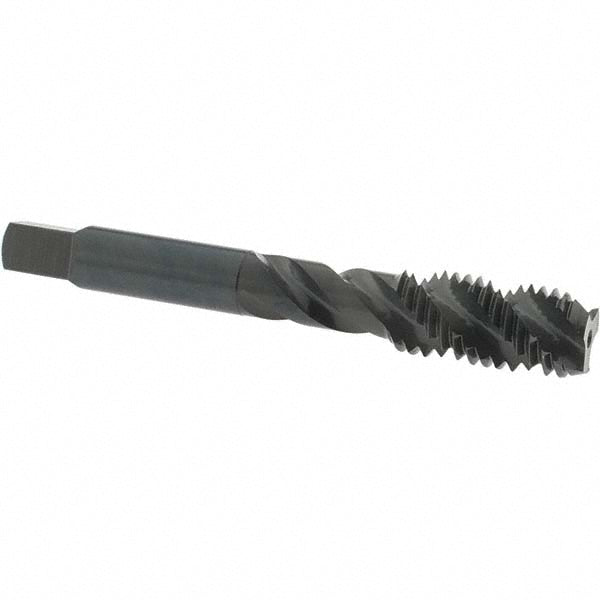 OSG 1987001 Spiral Flute Tap M12x1.75, Metric Coarse, 3 Flute, Bottoming Chamfer, 6H Class of Fit, High-Speed Steel, Oxide Finish