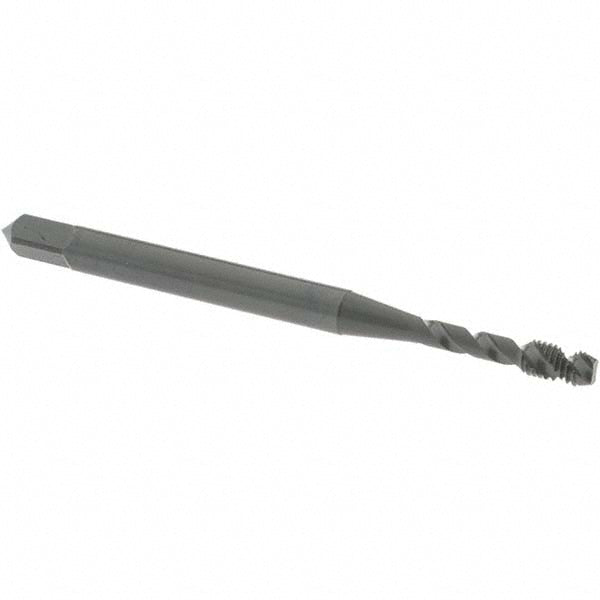 OSG 1713501 #2-56 UNC, 2 Flute, 45&deg Helix, Modified Bottoming Chamfer, Oxide Finish, Vanadium High Speed Steel Spiral Flute STI Tap