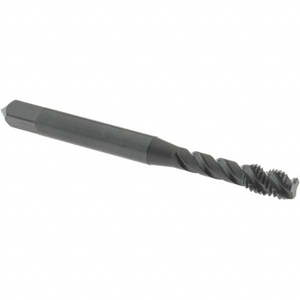 OSG 1713901 #8-32 UNC, 3 Flute, 45&deg Helix, Modified Bottoming Chamfer, Oxide Finish, Vanadium High Speed Steel Spiral Flute STI Tap