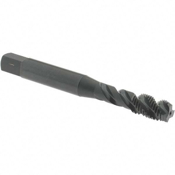 OSG 1714301 1/4-28 UNF, 3 Flute, 45&deg Helix, Modified Bottoming Chamfer, Oxide Finish, Vanadium High Speed Steel Spiral Flute STI Tap
