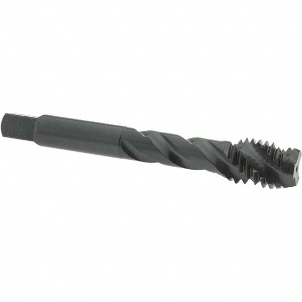 OSG 1733401 Spiral Flute Tap 1/2-13 UNC, 3 Flutes, Modified Bottoming, 3B Class of Fit, Vanadium High Speed Steel, Oxide Coated