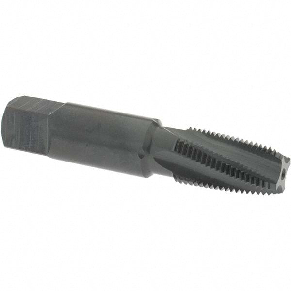 OSG 1735101 1/8-27 NPT, 15&deg Helix, 4 Flutes, Modified Bottoming Chamfer, Oxide Finish, Vanadium High Speed Steel, Spiral Flute Pipe Tap