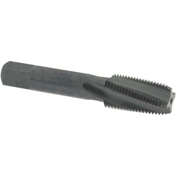 OSG 1735201 1/8-27 NPT, 15&deg Helix, 4 Flutes, Modified Bottoming Chamfer, Oxide Finish, Vanadium High Speed Steel, Spiral Flute Pipe Tap