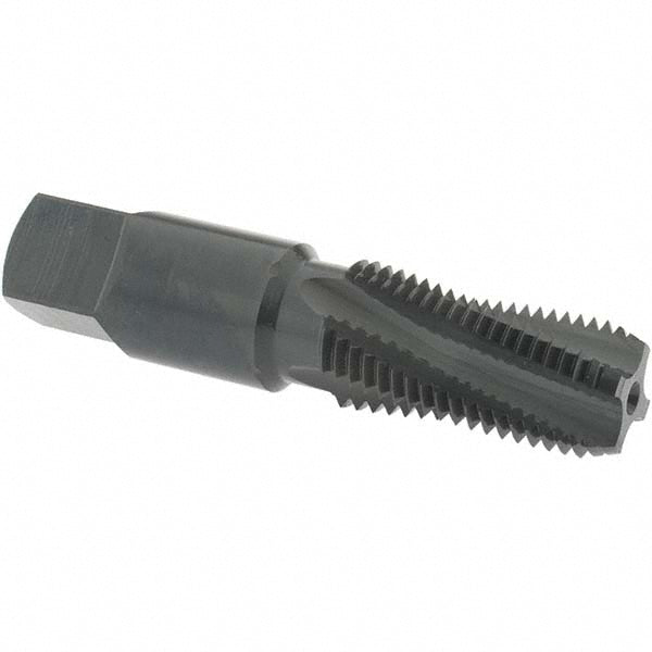 OSG 1735301 1/4-18 NPT, 15&deg Helix, 4 Flutes, Modified Bottoming Chamfer, Oxide Finish, Vanadium High Speed Steel, Spiral Flute Pipe Tap