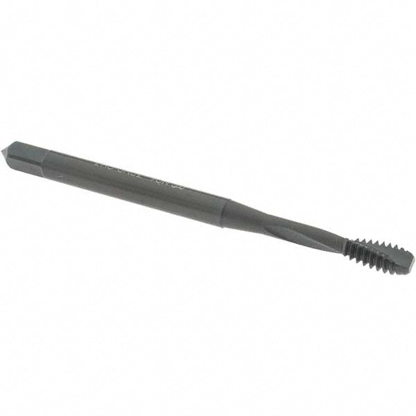 OSG 1752201 Spiral Flute Tap #6-32 UNC, 2 Flutes, Modified Bottoming, 2B Class of Fit, Powdered Metal, Oxide Coated