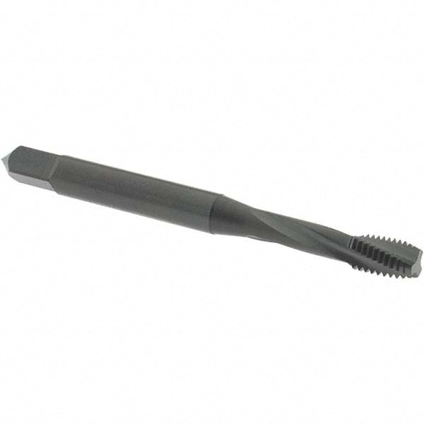 OSG 1716101 #8-32 UNC, 3 Flute, 15&deg Helix, Modified Bottoming Chamfer, Oxide Finish, Powdered Metal Spiral Flute STI Tap