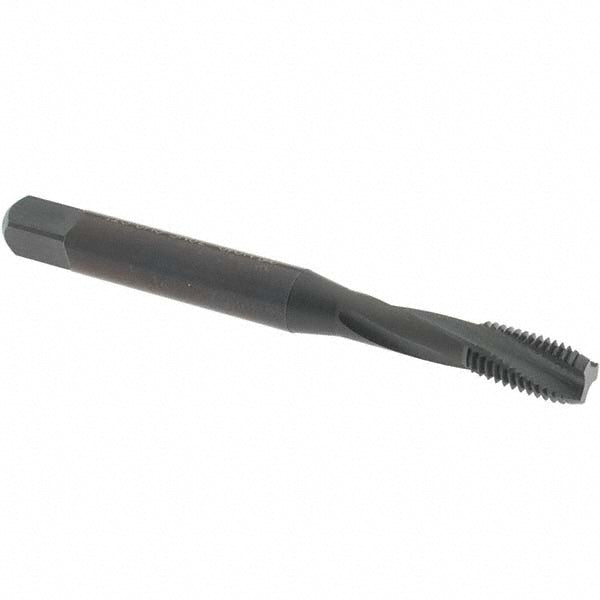 OSG 1716301 #10-32 UNF, 3 Flute, 15&deg Helix, Modified Bottoming Chamfer, Oxide Finish, Powdered Metal Spiral Flute STI Tap