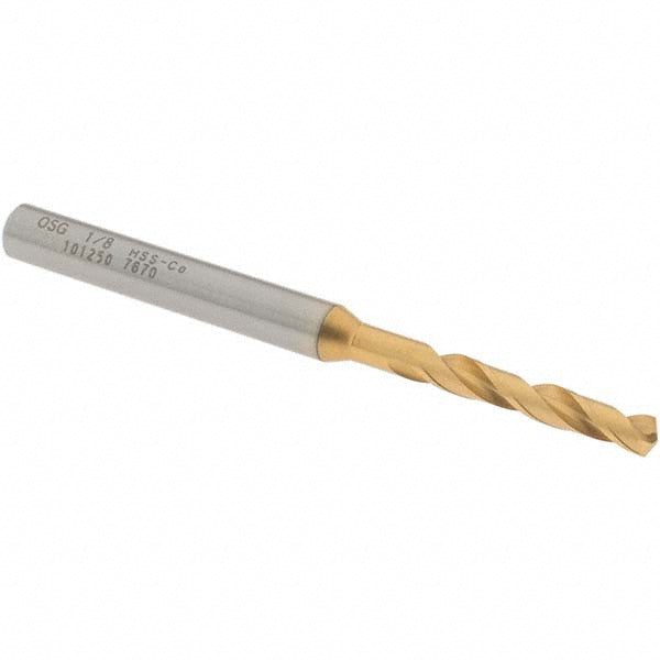 OSG 10125005 Screw Machine Length Drill Bit 1/8" (0.1250) Dia, 130 deg, Cobalt