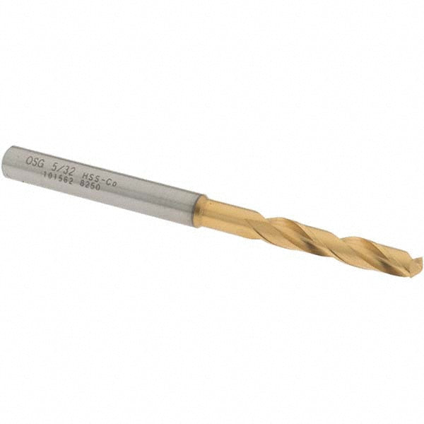 OSG 10156205 Screw Machine Length Drill Bit 5/32" (0.1562) Dia, 130 deg, Cobalt