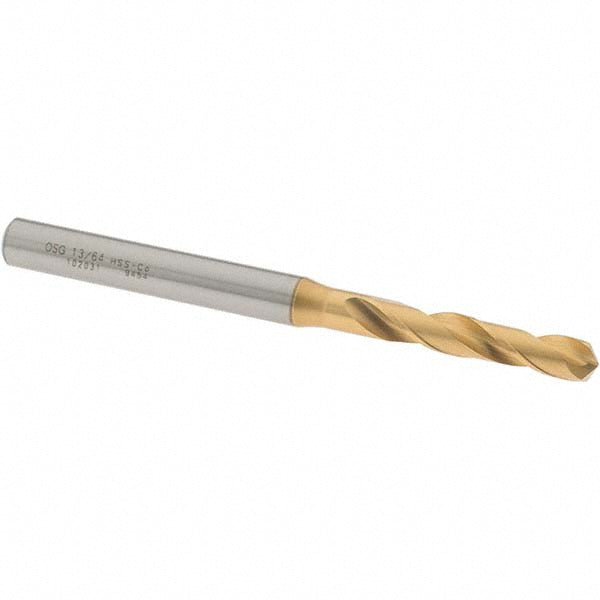 OSG 10203105 Screw Machine Length Drill Bit 13/64" (0.2031) Dia, 130 deg, Cobalt
