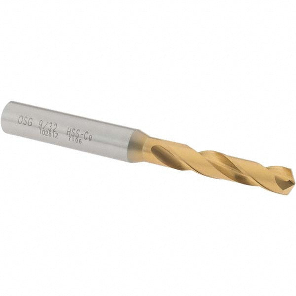 OSG 10281205 Screw Machine Length Drill Bit 9/32" (0.2812) Dia, 130 deg, Cobalt