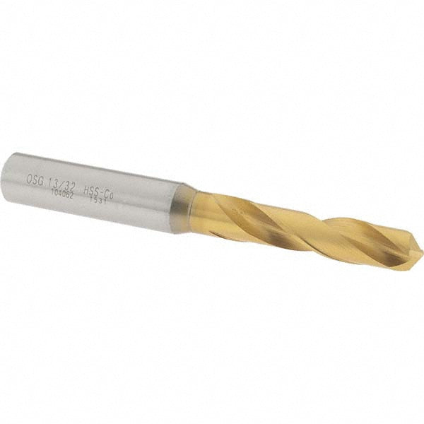 OSG 10406205 Screw Machine Length Drill Bit 13/32" (0.4062) Dia, 130 deg, Cobalt