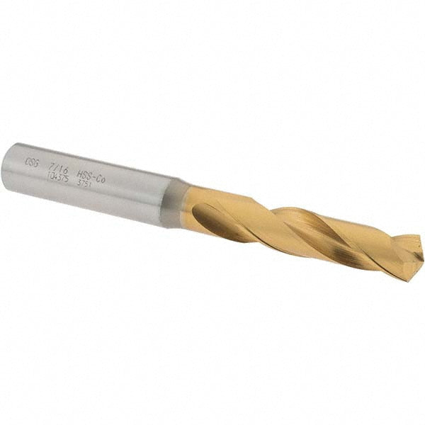 OSG 10437505 Screw Machine Length Drill Bit 7/16" (0.4375) Dia, 130 deg, Cobalt