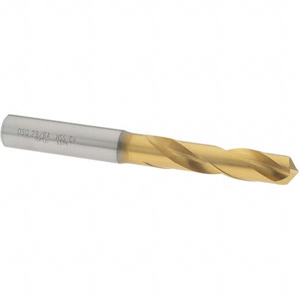 OSG 10453105 Screw Machine Length Drill Bit 29/64" (0.4531) Dia, 130 deg, Cobalt