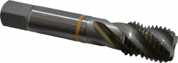 Guhring 9039040254000 Spiral Flute Tap #1-8, UNC, 4 Flute, Modified Bottoming, 2B Class of Fit, Cobalt, Bright/Uncoated
