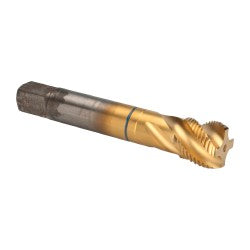 Guhring 9039110222250 Spiral Flute Tap 7/8-14, UNF, 4 Flute, Modified Bottoming, 2B Class of Fit, Powdered Metal, TiN Finish