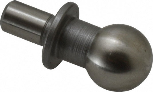 Gibraltar 826887-G Shoulder Tooling Ball Inspection, 12 mm Ball Dia, 6 mm Shank Dia, Thread