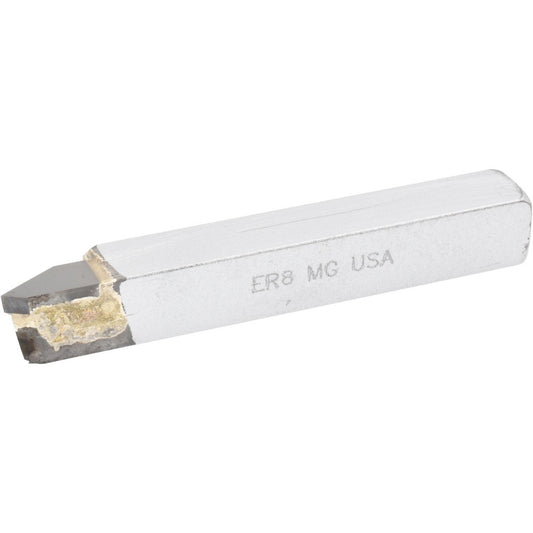Accupro 708-MG Single Point Tool Bit 1/2'' Shank Width, 1/2'' Shank Height, Micrograin Solid Carbide Tipped, RH, ER, Offset Threading