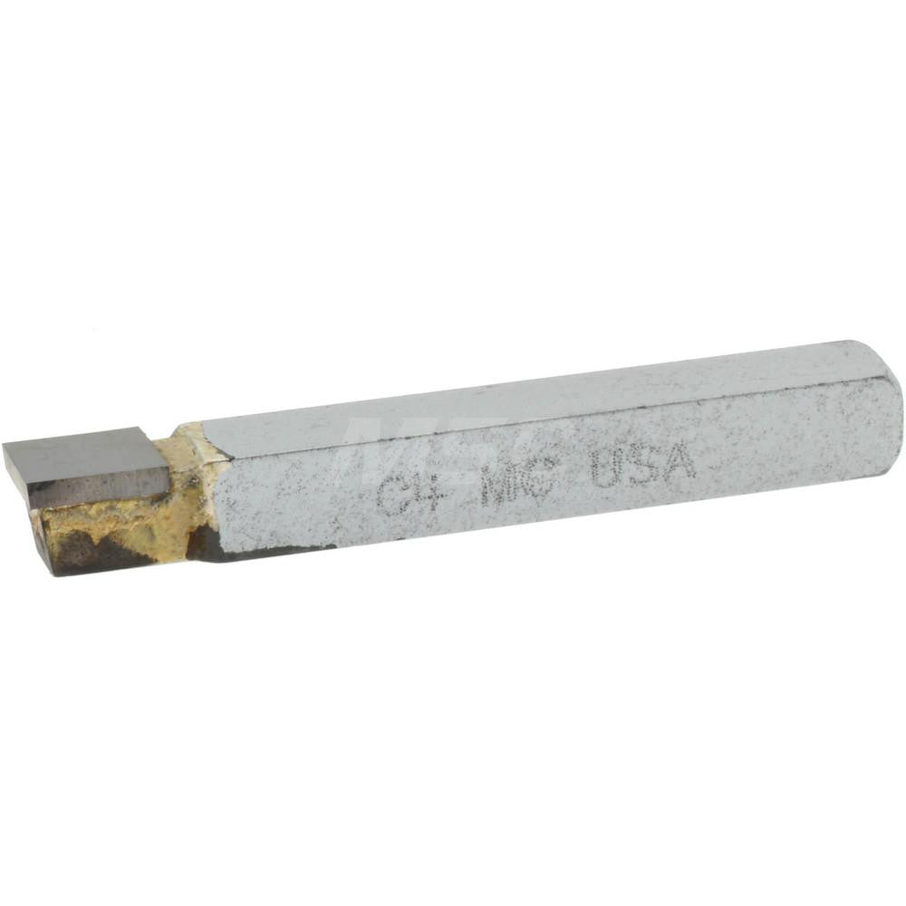 Accupro 400-MG Single Point Tool Bit 1/4'' Shank Width, 1/4'' Shank Height, Micrograin Solid Carbide Tipped, Neutral, C, Square Nose