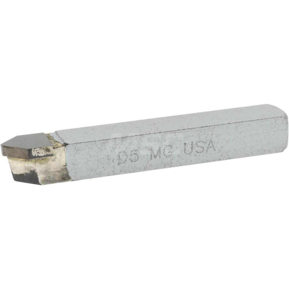 Accupro 505-MG Single Point Tool Bit 5/16'' Shank Width, 5/16'' Shank Height, Micrograin Solid Carbide Tipped, Neutral, D, Pointed Nose