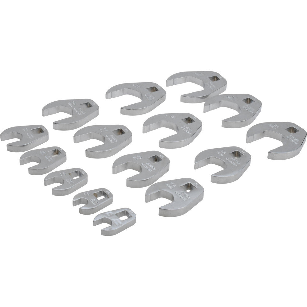 Proto J49003CF 15 Piece 3/8" Drive Open End Crowfoot Wrench Set