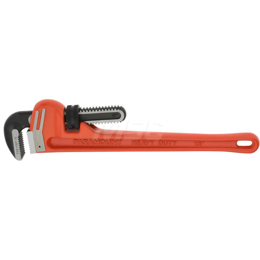Pro-Source TD0509A 18" Straight Pipe Wrench 2-1/2" Max, 18" OAL, Cast Iron