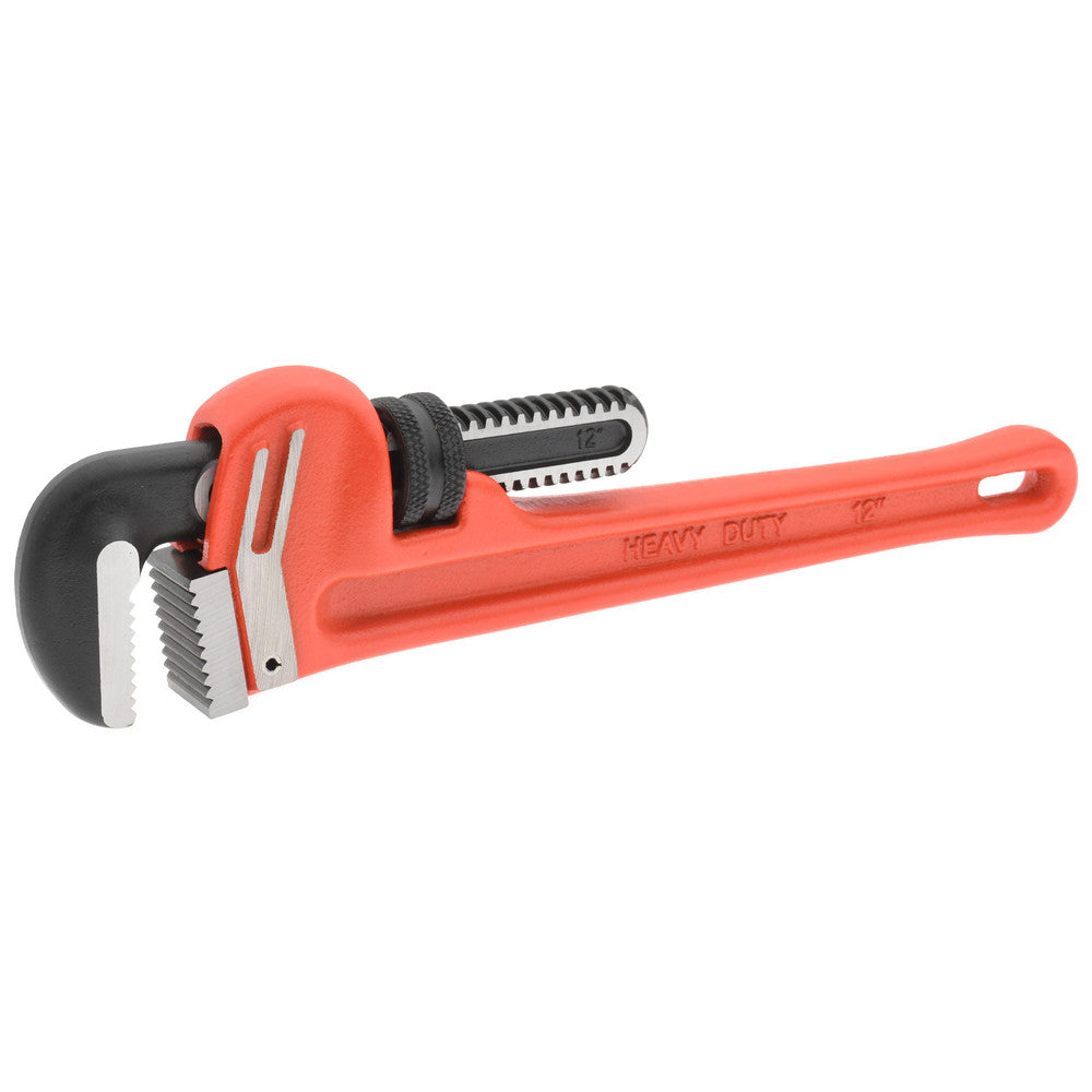 Pro-Source TD0509A 12" Straight Pipe Wrench 2" Max, 12" OAL, Cast Iron