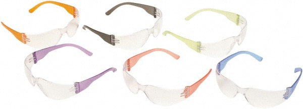 PYRAMEX S4110SMP Safety Glass Scratch-Resistant, Polycarbonate, Clear Lenses, Frameless, UV Protection
