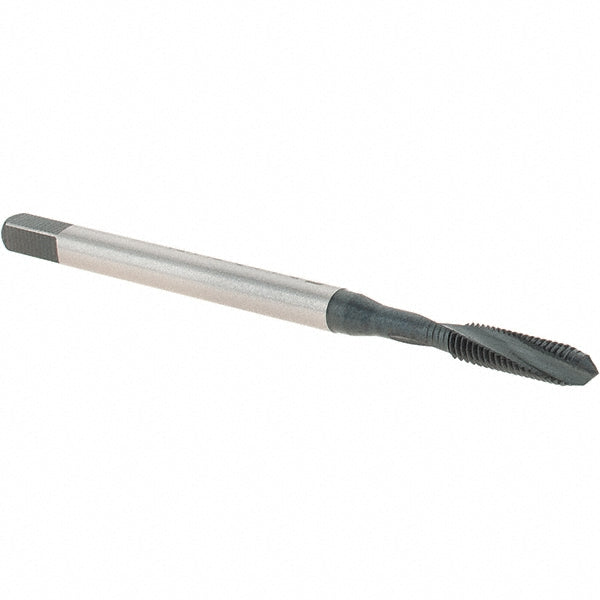 Emuge B0456001.0030 Spiral Flute Tap M3x0.50 Metric, 2 Flutes, Modified Bottoming, 6HX Class of Fit, Cobalt, Oxide Coated