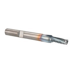 Emuge GFR35106.5009 Helical Flute Thread Mill 1/4-20, Internal, 3 Flute, 1/4" Shank Dia, Solid Carbide