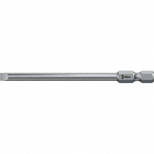 Wera 05059466001 Power Screwdriver Bit 1/8" Blade Width, 1/4" Hex Drive