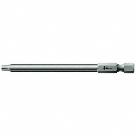 Wera 05060187001 Power Screwdriver Bit T15 Torx, TX15 Speciality Point Size, 1/4" Hex Drive
