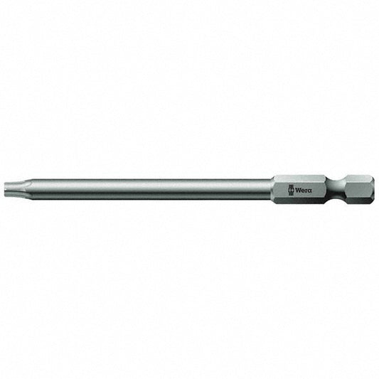 Wera 05060191001 Power Screwdriver Bit T30 Torx, TX30 Speciality Point Size, 1/4" Hex Drive