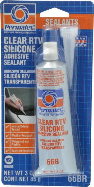 Permatex 80050 Joint Sealant 3 oz Tube, Clear, RTV Silicone