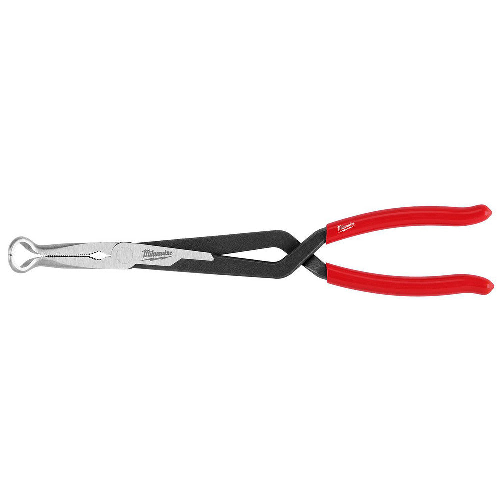 Milwaukee Tool 48-22-6562 Long Nose Pliers Pliers Type Long Reach  Jaw Texture Grooved  Jaw Length (Decimal Inch) 0.7500  Jaw Width (Decimal Inch) 3.00  Jaw Bend 35  Handle Type Dipped