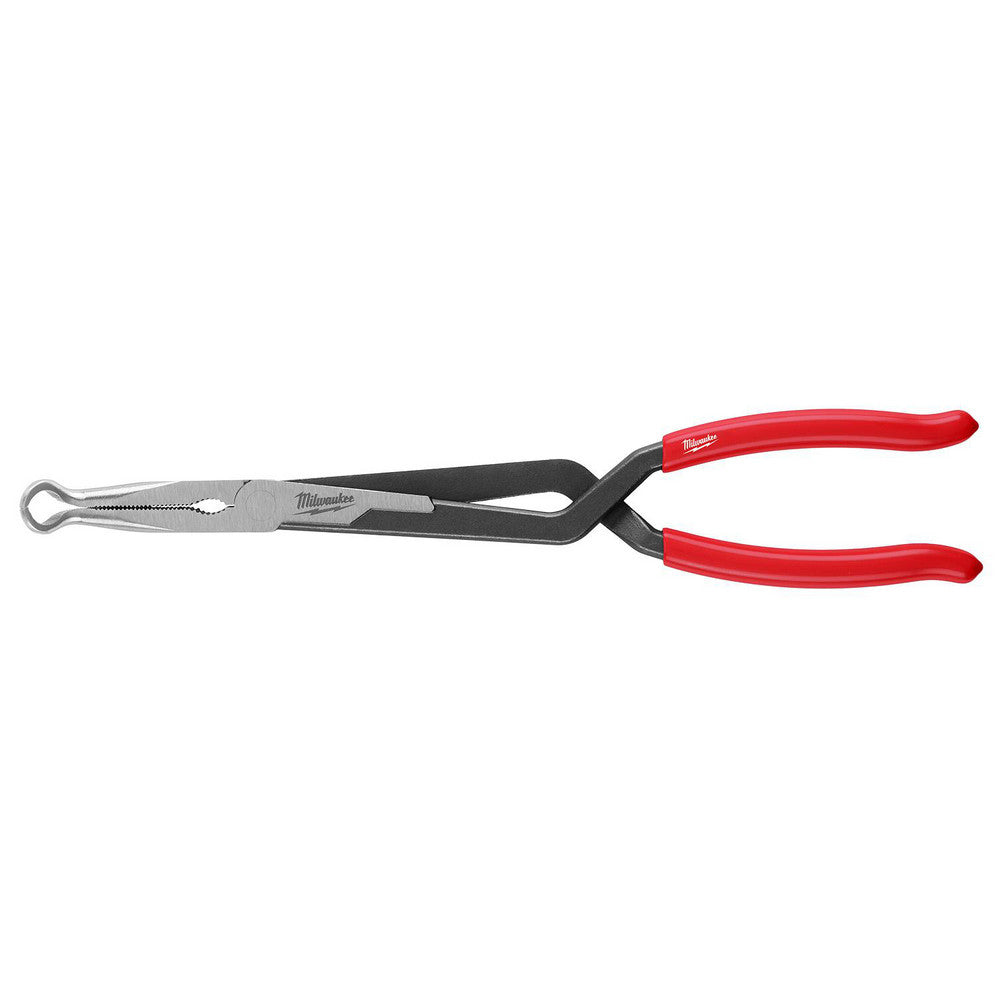 Milwaukee Tool 48-22-6561 Long Nose Pliers Pliers Type Long Reach  Jaw Texture Grooved  Jaw Length (Inch) 3  Jaw Width (Decimal Inch) 3.00  Jaw Bend 35  Handle Type Dipped
